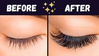 Natural Secrets 🌿 For Thick Luscious Eyelashes ✨👁️ [upl. by Roze]