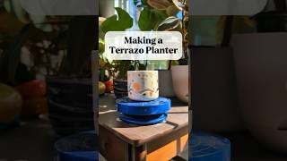 Making a ceramic terrazzo planter ceramics handmade shorts pottery terrazzo [upl. by Parry]