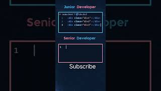 Junior developer vs senior developer  class Div  learn with R programing mobile html css js [upl. by Cavanaugh]