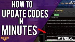 How To Update Codes On Your Nitrado ARK PS4 Server In MINUTES  ARK PS4 Server Tutorial [upl. by Irrab]