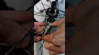 Tune an expensive wheel Tying and soldering spokesSpeichen binden shorts [upl. by Ettedanreb]