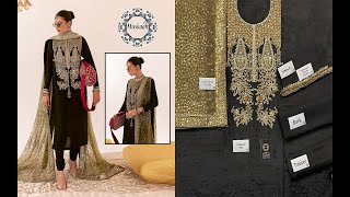 2022176 Hussain Rehaar Luxury Formals Wedding Raw Silk Collection Black [upl. by Sukramaj]