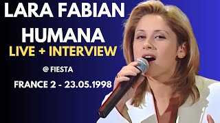 Lara Fabian  Humana Live  Interview  Fiesta France 2 23051998 [upl. by Garda]