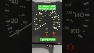 Lexus LS400 Gauge Cluster FIX Repair Service 19902000 Needles lighting power problems lexus ls400 [upl. by Cleaves]