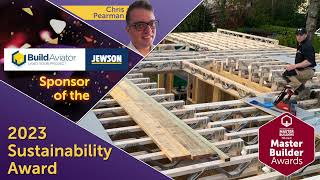 Jewson and Build Aviator Sponsors of the 2023 Master Builder Awards Sustainability category [upl. by Xanthus]