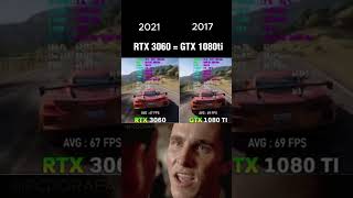 RTX 3060 VS GTX 1080 TI pc pcmasterrace nvidia rtx3060 gtx1080ti [upl. by Callean]