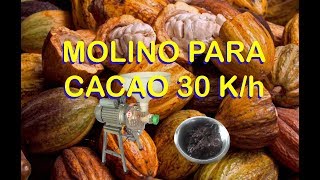 Molino para cacao 30KH [upl. by Radmilla]