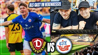 HITZIGER OSTKLASSIKER KAMPF TABELLENLETZTER Dynamo Dresden  Hansa Rostock Stadion Vlog [upl. by Rivera]