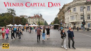 Vilnius Capital Days Walking tour 4K [upl. by Ping66]