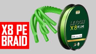 Great budget braided line Leydun X8 It wipes floor with Major Craft Dangan [upl. by Sanson513]