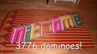 Nitrome Logo Made From 3700 Dominoes [upl. by Elletnuahs]