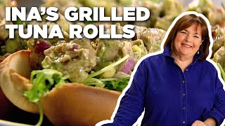 Ina Gartens 5Star Grilled Tuna Wasabi Rolls  Barefoot Contessa  Food Network [upl. by Enylcaj310]