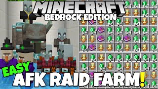 Easiest AFK Raid XP Farm Minecraft Bedrock 121 [upl. by O'Meara820]