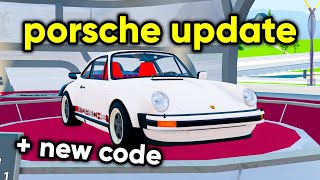 Huge PORSCHE UPDATE In Driving Empire New Code [upl. by Tandi]