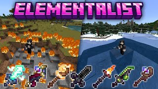 Elementalist Minecraft PE MCPE Bedrock Edition Addon [upl. by Bergen]