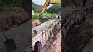 construction civilengineering concrete roadwork woodworking roadconstruction wood excavator [upl. by Rramed]