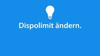 Wie ändere ich mein Dispolimit [upl. by Eedoj]