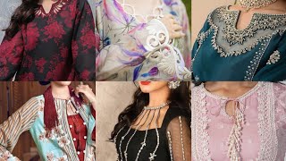 neckline designs for eid🥰 eif ky liy behtreen neck design ytvideoes viralvideo neckdesign [upl. by Hartill294]