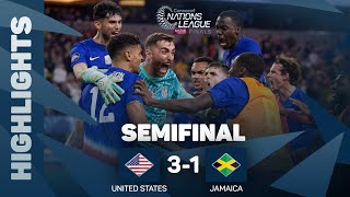 Highlights  United States vs Jamaica  202324 Concacaf Nations LeagueSemifinal [upl. by Albright50]