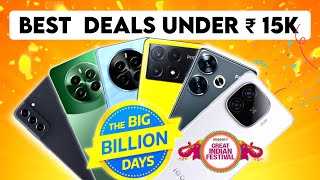 BBD SALE 2024  Best Smartphone Under ₹15000 in Flipkart Big Billion Days amp Amazon GIF Sale 🔥 [upl. by Hannala955]