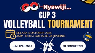 🔴 LIVE STREAMING VOLLEYBALL TURNAMEN GO NYAWIJI CUP 3 2024 DSN BLIMBING JATIPURNO VS SLOGORETNO [upl. by Walther]