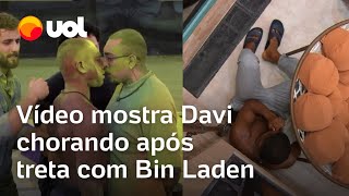 BBB 24 Davi chora escondido na academia após briga com Bin Laden vídeo mostra momento [upl. by Ondine]