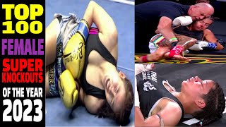 TOP 100 FEMALE SAVAGE KNOCKOUTS Of The Year 2023 [upl. by Meneau]