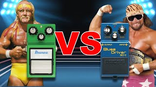 Whats the difference Ibanez Tube Screamer TS9 vs Boss Blues Driver [upl. by Ozzie]