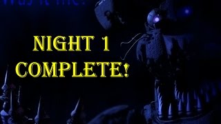 NIGHT 1 COMPLETE  Five Nights At Freddys 4  Lets Play 2 [upl. by Atikram]