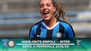 EMPOLI 01 INTER  INTER WOMEN HIGHLIGHTS  Marinelli decides the match [upl. by Naivad]