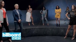 Maroon 5s Girls Like You Cardi B Remix Cameopacked New Video  Billboard News [upl. by Ayekam]