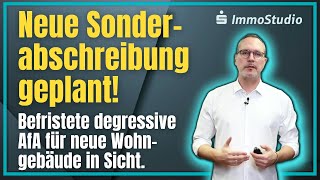 SonderAfA Wohnungsbau Ab Baubeginn 01102023 winkt eine degressive AfA von sechs Prozent [upl. by Castro]