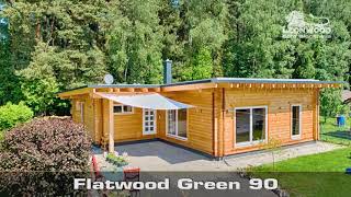 Ebenerdiges Wohnen im Blockhaus quotFlatwood Green 90quot [upl. by Browne212]