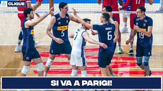 E UNO LITALIA DEL VOLLEY MASCHILE SI QUALIFICA PER LE OLIMPIADI 2024  VolleyClique del 11062024 [upl. by Norreg794]