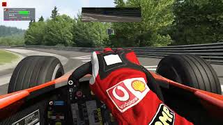 Ferrari F2004 Nurburgring hotlap  setup [upl. by Verena]