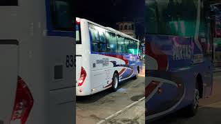 BaguioLaoag Interprovincial Partas Bus bus sightseeingbus travel busstop [upl. by Atsahs209]