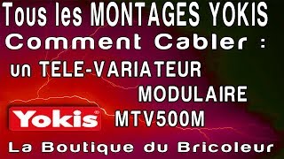 de A à Z  montage televariateur modulaire 500VA MTV500M MTV500M YOKIS 5454062 [upl. by Odama]