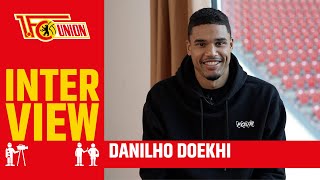 quotIch fühle mich hier sehr wohlquot Interview Danilho Doekhi  1FC Union Berlin [upl. by Kellby85]