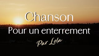 Chanson pour un enterrement  piano voix avec paroles [upl. by Inej]