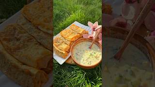 Okroshka va ko’katli lavash retsept asmr cooking food cook asmrfood [upl. by Rorie41]