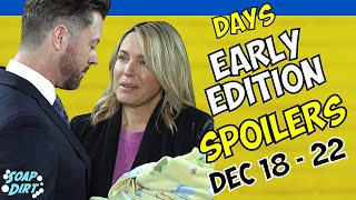 Days of our Lives Early Weekly Spoilers Dec 1822 EJ Tells Nicole to Give Back Baby days dool [upl. by Ho]