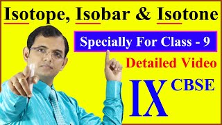 Isotope Isobar amp Isotone  Class 9 Detailed Video  Full Concept [upl. by Siradal]