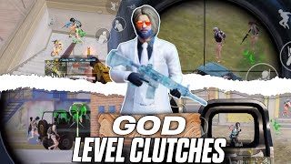 GOD LEVEL CLUTCHES BGMI 💀🔥  1V 4 CLUTCHES  BGMI 🗿 [upl. by Atnoed785]