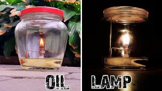 Oil Lamp from simple things in 10 minets [upl. by Uhn578]