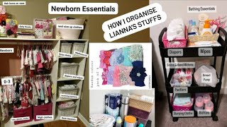 My newborn LIANNA how I organise her all stuffs step by step vlog  feedingStation pira cloths [upl. by Dacey]