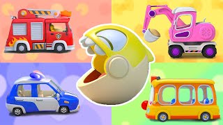 Learn Colors with Street Vehicles  Vehicles Song  Nursery Rhymes amp Kids Songs  BabyBus [upl. by Ivzt]