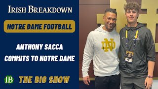 Anthony Sacca Commits To Notre Dame [upl. by Akel967]