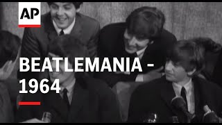 Beatlemania  1964  Movietone Moment  6 July 18 [upl. by Garrity]