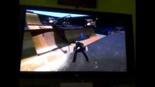 Skate 3 How to drop in on a half pipe [upl. by Heck]