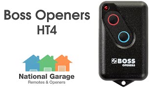 Boss Openers HT4 Garage Remote Control Video Description [upl. by Anuahc]